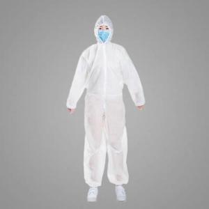 Buy cheap PP+PE Full Body Chemical Suit Flame Resistant Disposable Coveralls from wholesalers