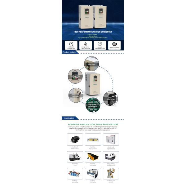 Single Phase Variable Speed Drive Inverter 220V 380V 3 Phase VFD 15KW 22KW
