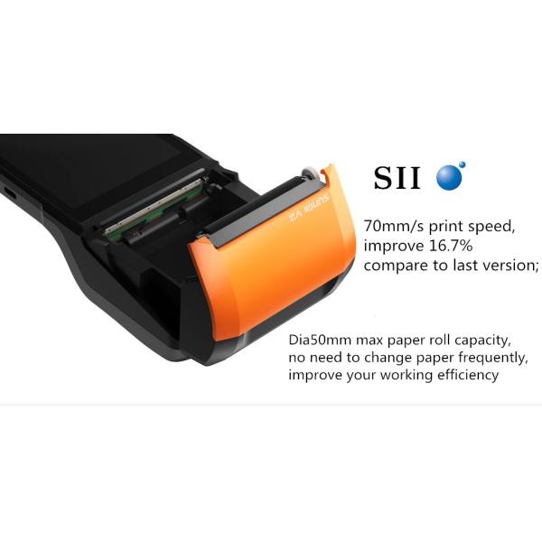 Mobile Order Handheld Mobile Pos Terminal 5.45 Inch With Camera Speaker