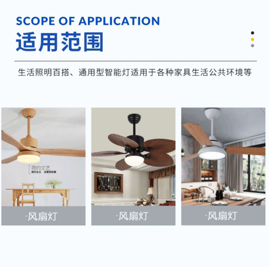 Dia125mm 120V 18W ETL Listed Ceiling Fan Led Light Replacement Dimmable LED Light For Ceiling Fan
