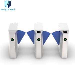 China Airport SS304 Flap Barrier Turnstile Pedestrian Access Control System on sale