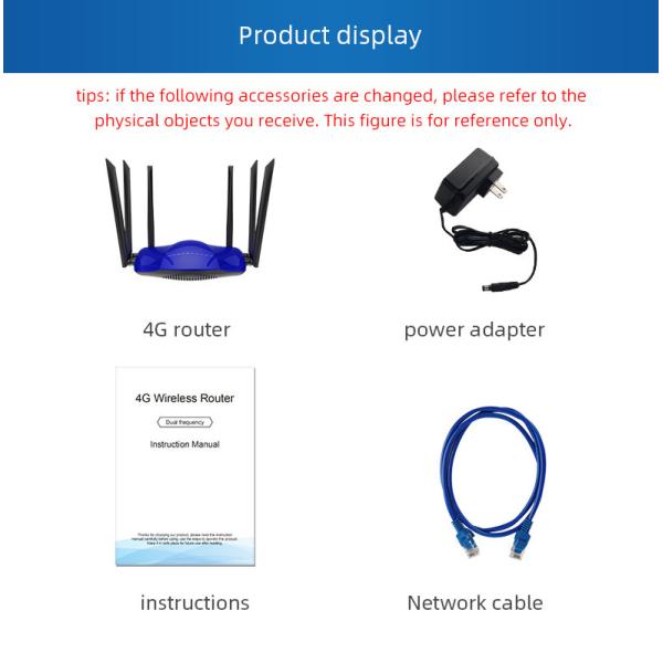 5dBi Antennas 5G 1200Mbps WiFi Router 802.11 5GHz Sim Card Router