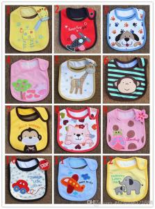 Wholesale Infant saliva towels 3-layer Baby Waterproof bibs Baby wear accessories kids cotton apron from china suppliers