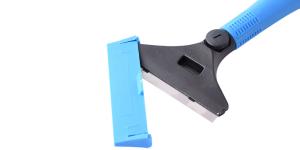 China 105mm Metal Window Cleaning Scraper Blade With Guard on sale