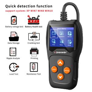 Wholesale KONNWEI KW600 Multilanguage Battery Tester with 2.4 inches Color Screen Wide Testing Range from china suppliers