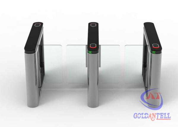 Quality 2D barcode ticket system gate , rfid cards swipe turnstile , swing access control turnstile for marine park for sale