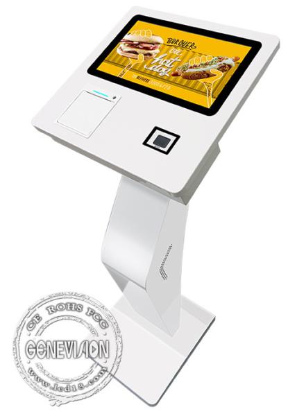 Quality Hotel 15.6" Receipt Printer Bar Code QR Code Scanner Self Ordering Payment Kiosk with Apple VAS for sale