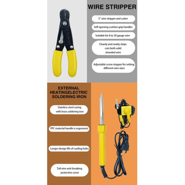 Kico 56-Piece Computer Networking Tool Kit with Special Pliers and Telecom Parts All-in-One Set in Plastic Box