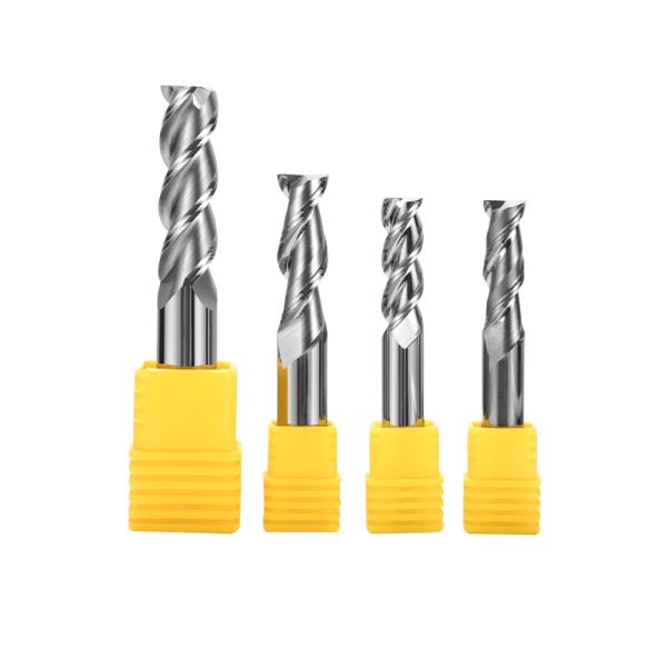 AlTiN 55HRC Aluminum Milling Cutter ODM 3 Flute End Mill For Aluminum