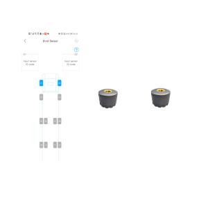 China Bluetooth Two Sensors Bike TPMS Tire Pressure Monitoring System on sale