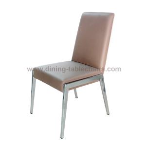 Wholesale Polyurethane PU Upholstered Chromed Dining Chair Livingroom Chair Leisure Chair from china suppliers
