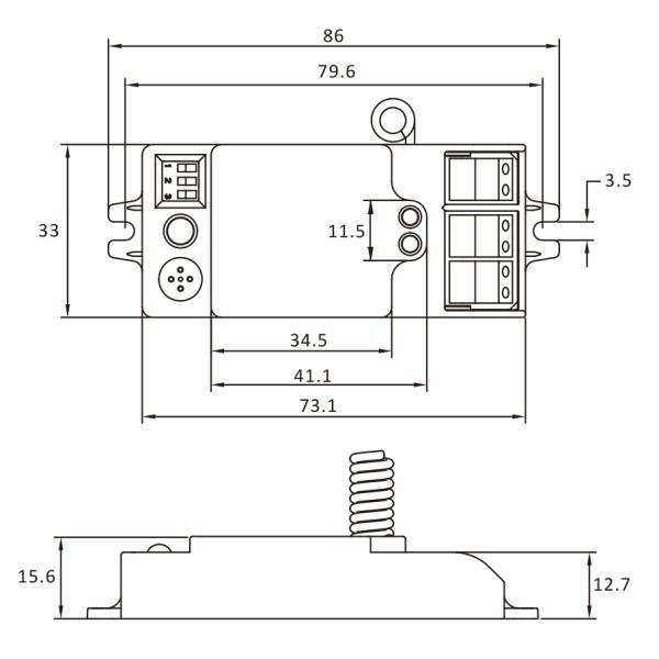 2 Channels Microwave Movement Sensor Tunable White RF Wireless Function
