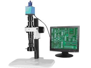 China Telecentric Optical Design 2D Video Microscope With Optical Coaxis Illumination And Zoom Lens on sale