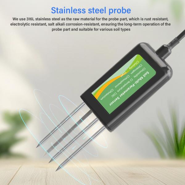 Smart 8-in-1 Soil NPK EC PH Temperature Moisture Sensor USB Multi-Parameter Analyzer For Precision Farming