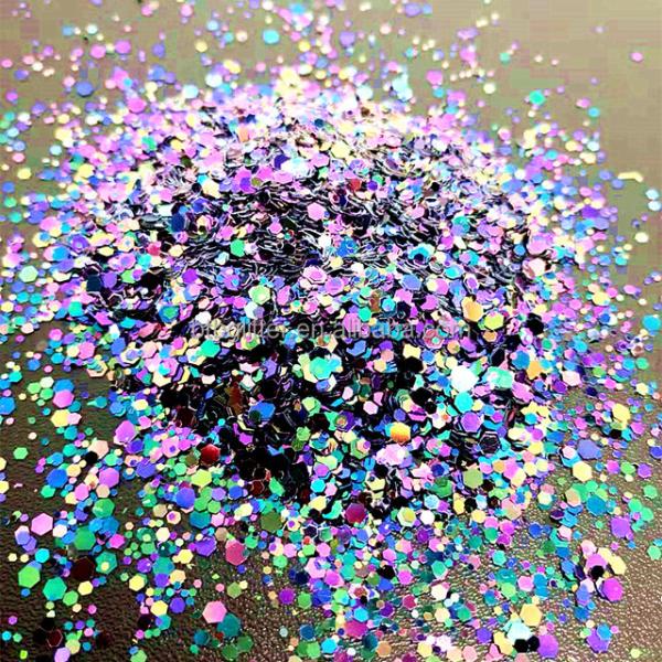 Excellent Nail Art Effect Mixing Made Simple with Chameleon Glitter Powder