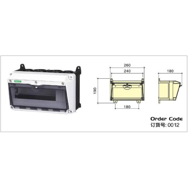12 24 36 48 Way IP65 Waterproof Outdoor Wall Electrical Enclosure Plastic Distribution Box