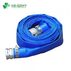 China Grey Flexible PVC Layflat Water Hose for Drip Irrigation 8 prime prime High Pressure on sale
