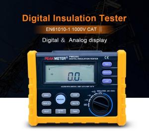 Wholesale 2500V Digital Insulation Resistance Tester Auto Power Off Auto Calculate PI And DAR from china suppliers