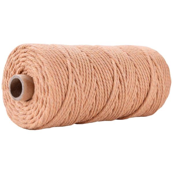 Green 3 Strand Twisted Nylon Rope 3mm Macrame Braided Cotton Rope