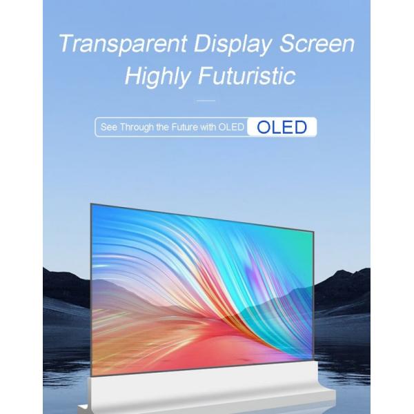 4K Transparent Oled Display Screen Flexible Oled Advertising Touch Screen With Panel Support 55 And 30 Inch For Window And Glass