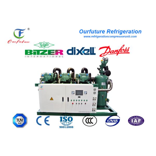 Meat Cold Room Compressor Unit Single Stage Energy Controlling System