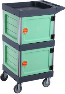 Wholesale Lockable Safebox Housekeeping Janitorial Cleaning Carts from china suppliers