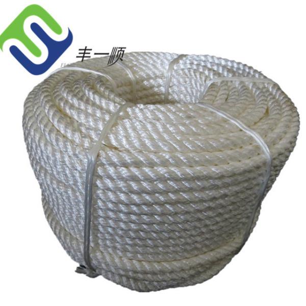 Synthetic 3 Strand Nylon Rope shock resistant With UV Treatment