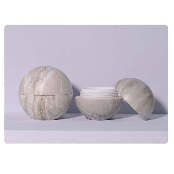 Factory Direct Sale Acrylic Round Ball-shaped Eye Cream Jar Small Capacity Body Face Cream Jar Luxury Cosmetic Containers Set