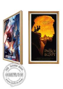 China 32inch Artistic Design Wall Mount Screen Digital Display In Wooden Frame Feature on sale