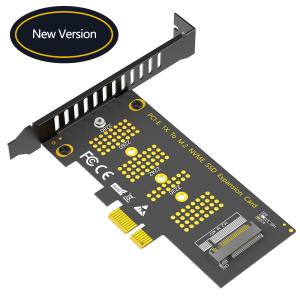 Wholesale M.2 NVMe SSD NGFF TO PCIE X1 adapter card M Key interface card Support PCI Express 3.0 x1 Support NVMe SSD 2230-2242-2260-2280 Size from china suppliers
