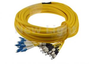 Wholesale Indoor 12 Core Single Mode Fiber Optic Cable / LC FC Patch Cord With Good Durability from china suppliers