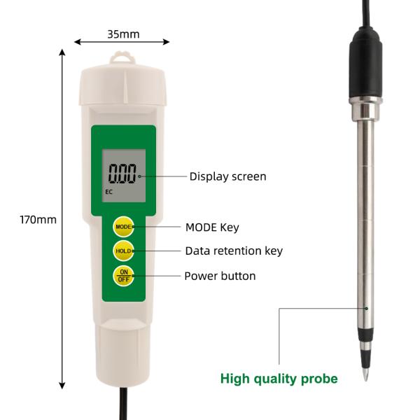 Gardening AG13 Rust Proof Farming EC Soil Moisture Tester