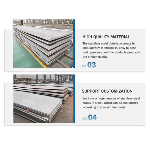 3mm Cold Rolled 316 Grade Metal Plates Stainless Steel Sheets with 2B Surface