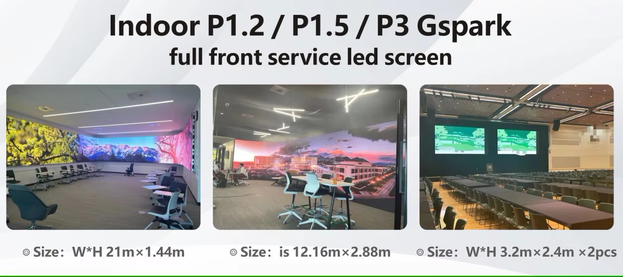 IP34 LED Video Wall P1.25 1.538 P1.86 P2 P2.5 Indoor LED Screen for Showing Room