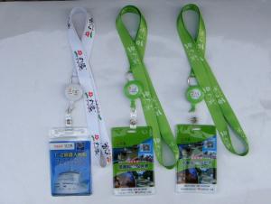 China Silk Screen Printed Badge Holders Lanyards For Promotion Gifts on sale