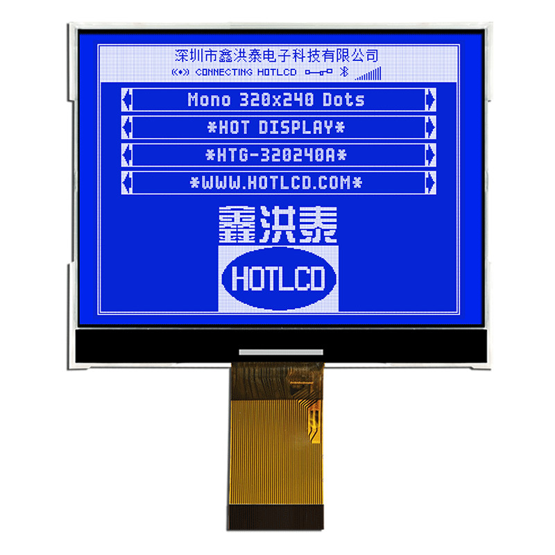 SPI Graphic COG LCD Module 320x240 ST75320 FSTN Display Positive Transflective HTG320240A