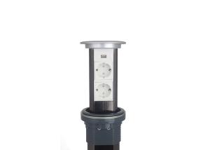 China Round Kitchen Worktop Pop Up Plug Socket Durable Flame - Resisting Materials on sale