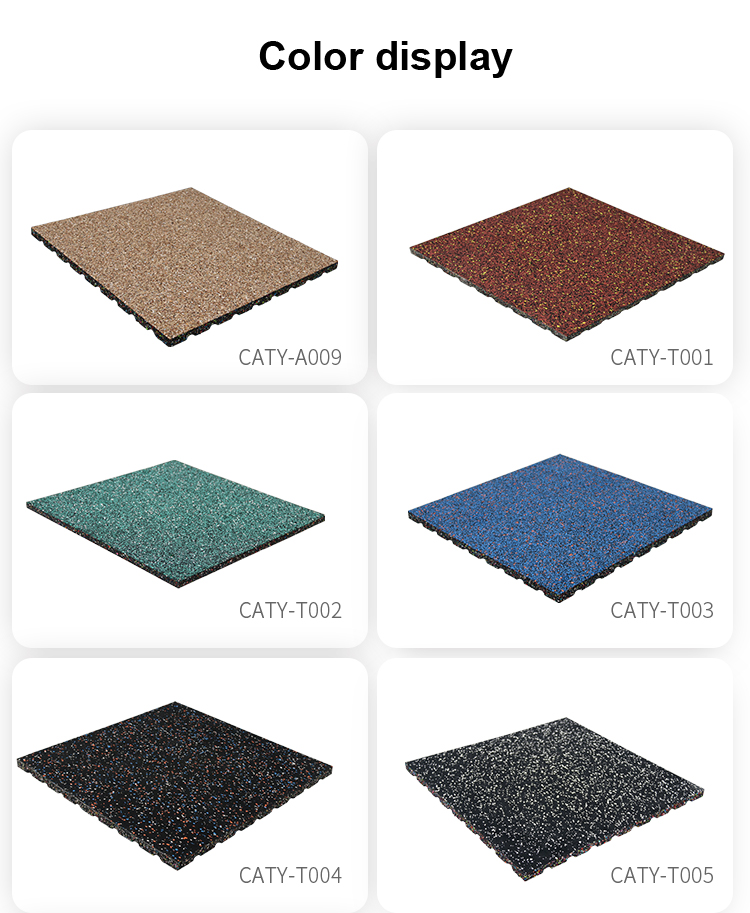 6" Thick Home Gym Floor Mats Multipurpose Wear Resistant With Cap Stystem