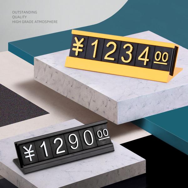 Custom Price Cube Labels Price Display Sign For Supermarket Tobacco Wine Jewelry