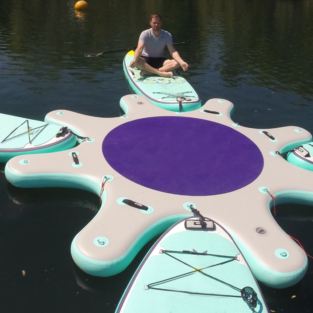 Customized Inflatable SUP Platform Yoga Dock Station Inflatable SUP Dock