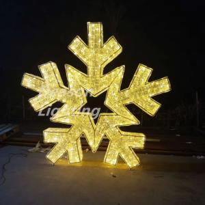 Large led lighted snowflakes