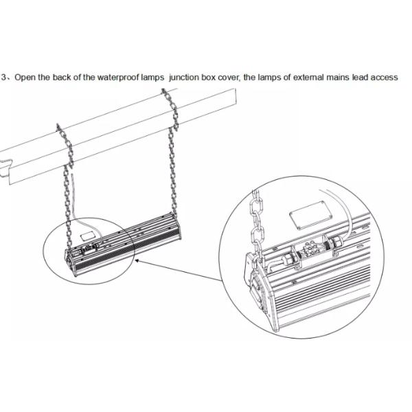 Simple Structure High lumen Warehouse 50W 100W 150W Recessed Led Linear High Bay Light