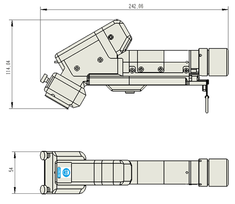 Light Weight Portable Laser Cleaning Head With Touch Screen Digital Control