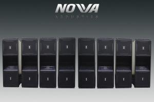 Wholesale Outdoors Live Concert Sound System 1300 Watt 12&quot; 3 Way Line Array Speaker , Black Professional Audio Systems Speakers from china suppliers