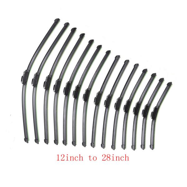 Top- Windshield Wiper Blades Tested Before Shipping Sizes 12" to 28