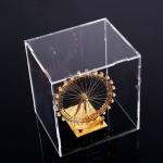 Square Counter Acrylic Display , Case Plastic Stand Clear Storage Box Jars With