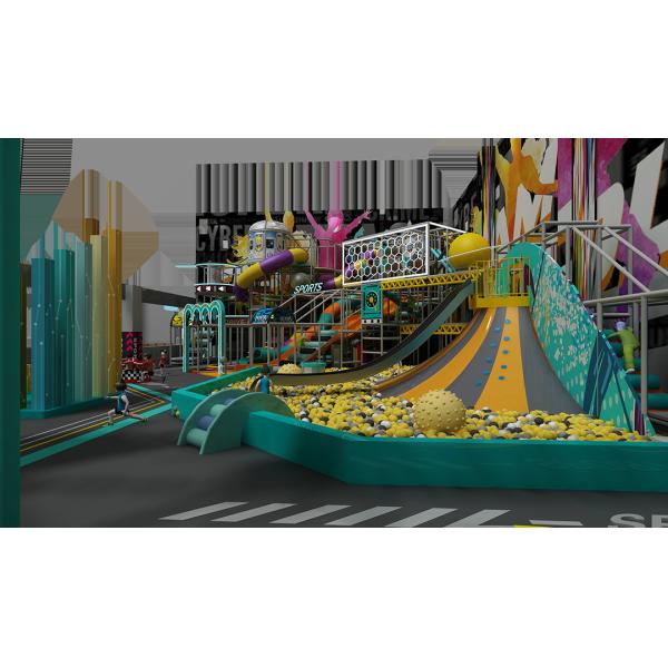 Custom Indoor Playground Equipment with Slides and Climbing Walls