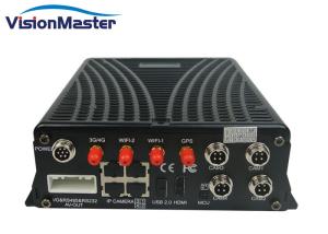 China Black 4 CH IP Camera GPS Mobile DVR DC 8 - 36V Graphical User Interface With 4G WIFI on sale