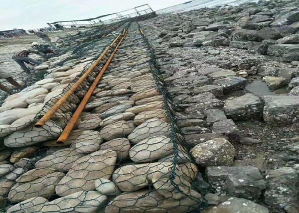 Quality Seawall Multiple Twisted 4mm PVC Hexagonal Mesh for sale