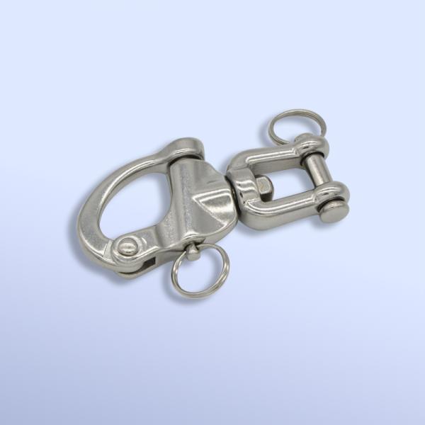 stainless steel swivel jaw snap shackles ,stainless steel rigging hardware ,stainless steel snap shackles